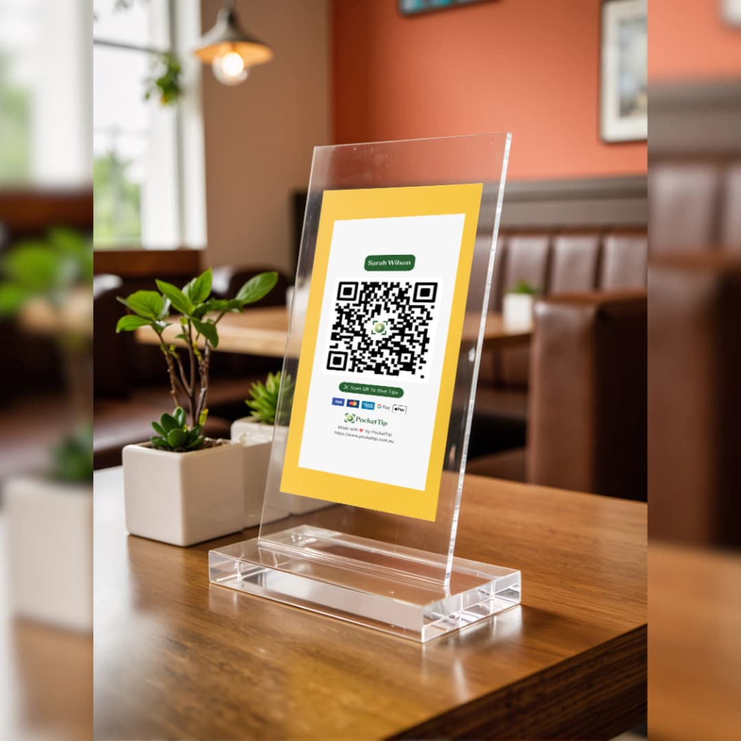 PocketTip Acrylic QR Display